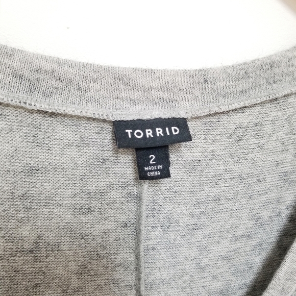 Torrid Hacci knit trapeze swing dress heather grey - Picture 6 of 10